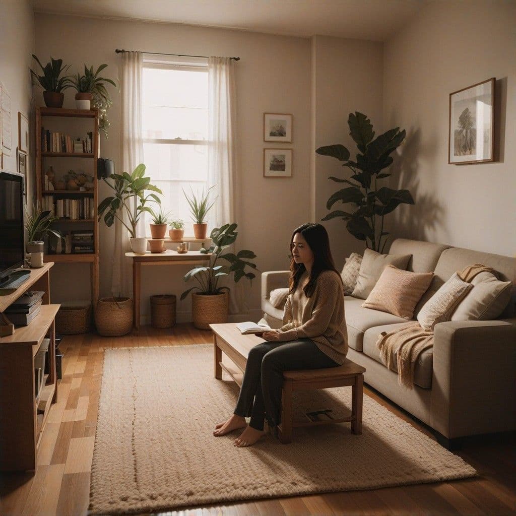 Peaceful room with plants